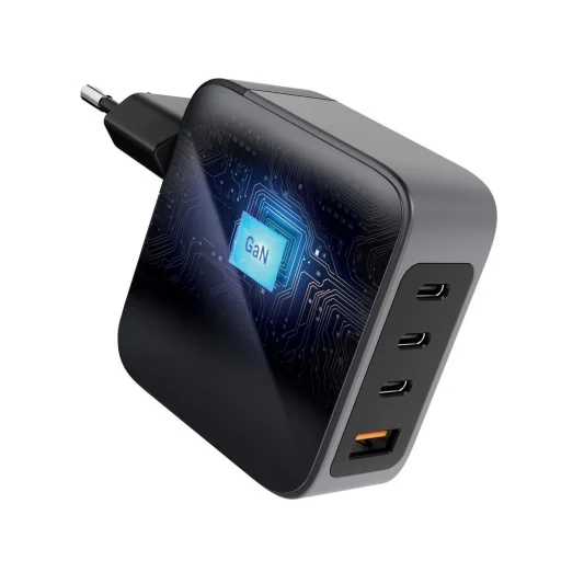 FORCELL F-ENERGY GaN VT-46 cestovná nabíjačka 3 x USB-C + USB A PD QC4.0 5A 100W sivá - 10