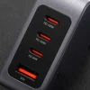 FORCELL F-ENERGY GaN VT-46 utazó töltő 3 x USB-C + USB A PD QC4.0 5A 100W szürke thumbnail