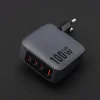 FORCELL F-ENERGY GaN VT-46 utazó töltő 3 x USB-C + USB A PD QC4.0 5A 100W szürke thumbnail