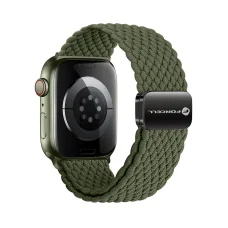 FORCELL F-DESIGN FA02 nylon mágneses szíj APPLE Watch 42 / 44 / 45 /49 mm kaktusz