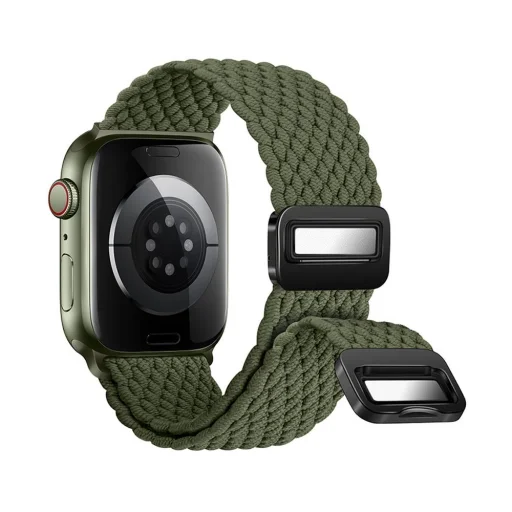 FORCELL F-DESIGN FA02 nylon mágneses szíj APPLE Watch 42 / 44 / 45 /49 mm kaktusz - 3