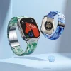 FORCELL F-DESIGN FA04 márvány mintás gyanta szíj APPLE Watch 42 / 44 / 45 / 49 mm fehér thumbnail