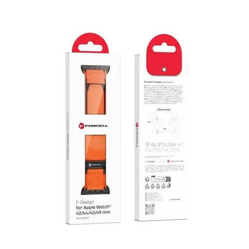 FORCELL F-DESIGN FA05 nylon szíj Apple Watch 38 / 40 / 41 mm zöld - 3