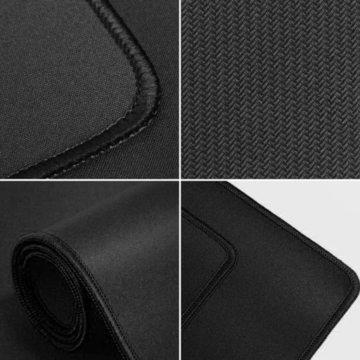 Játék egér és billentyűzet pad 1200 x 600 x 2 mm fekete varrott széllel - 3
