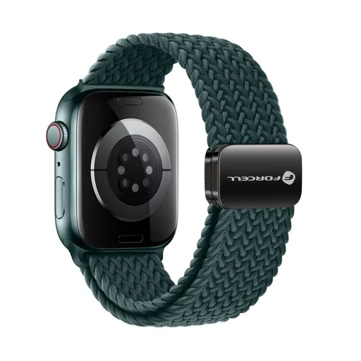 FORCELL F-DESIGN FA02 mágneses nylon szíj APPLE Watch 38 / 40 / 41 mm pisztácia színben - 1