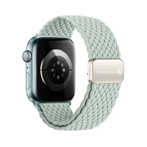 FORCELL F-DESIGN FA02 nylon mágneses szíj APPLE Watch 42 / 44 / 45 / 49 mm olívazöld - 1