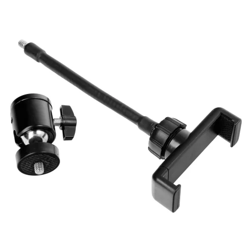 LED körfény Stream RGB lámpa 10" telefontartóval + tripod fekete - 6