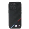 iPhone 16 Pro čierny kryt BMW M PU Carbon Tricolor Stripe MagSafe thumbnail