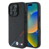 iPhone 16 Pro čierny kryt BMW M PU Carbon Tricolor Stripe MagSafe thumbnail