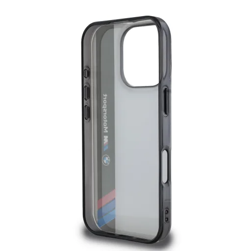  iPhone 16 Pro Szürke BMW IML Motorsport Függőleges Csíkos Tok - 5