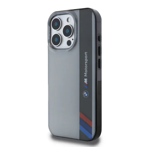  iPhone 16 Pro Szürke BMW IML Motorsport Függőleges Csíkos Tok - 3