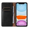 Magnet Strap tok iPhone 12/12 Pro Pouch Wallet + Mini Lanyard Medál Fekete thumbnail