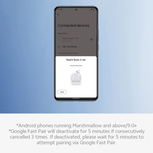Xiaomi Redmi Buds 4 Lite Vezeték Nélküli Fülhallgató Fekete - 7