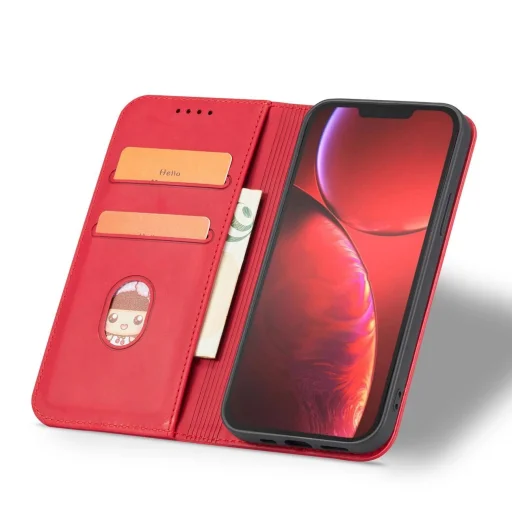 Magnet Fancy Case iPhone 13 Pro Max tok Piros - 4