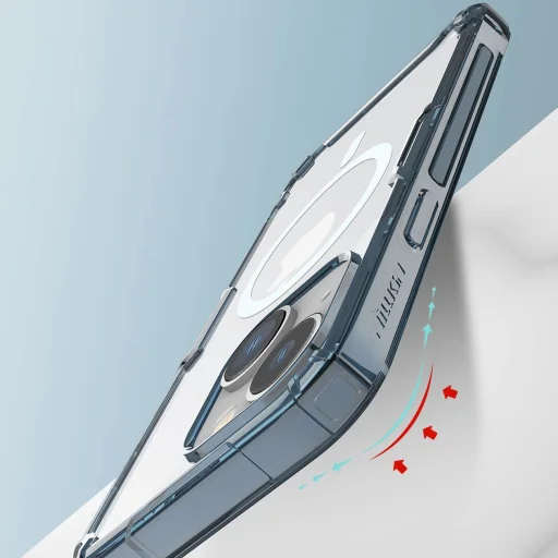 Nillkin Nature Pro Magnetic tok iPhone 14 Plus-hoz, mágneses MagSafe tok, átlátszó - 13