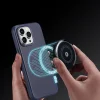 Dux Ducis Naples tok iPhone 14 Pro Max mágneses bőrtok MagSafe kék thumbnail