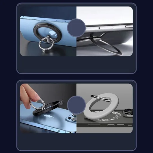 Joyroom multifunkcionális mágneses autós tartó gyűrűvel, fekete (JR-ZS294) - 17