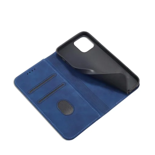 Magnet Fancy Case tok iPhone 12 Pro Max-hoz, pénztárca és kártyatartó állvány, kék - 9