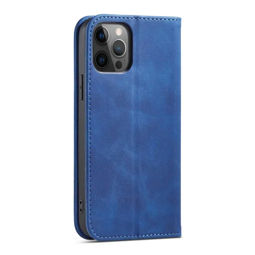 Magnet Fancy Case tok iPhone 12 Pro Max-hoz, pénztárca és kártyatartó állvány, kék - 7