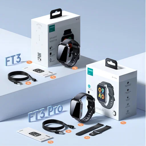 Joyroom Fit-Life JR-FT3 Pro okosóra hívásfogadási funkcióval / Bluetooth 5.1 / IP68 védelem - szürke - 9