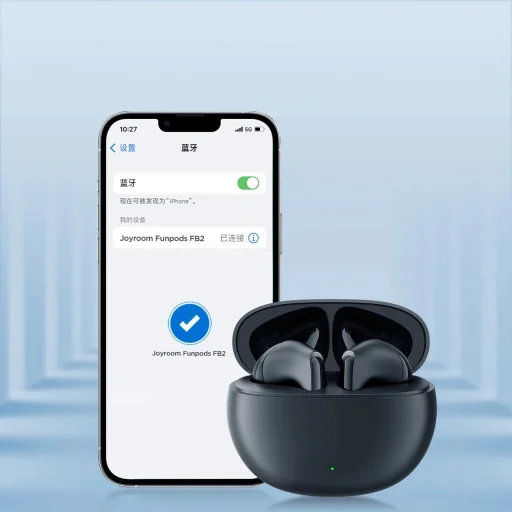 Joyroom Funpods Vezeték nélküli fülbe helyezhető fejhallgató (JR-FB2) - Fekete - 8