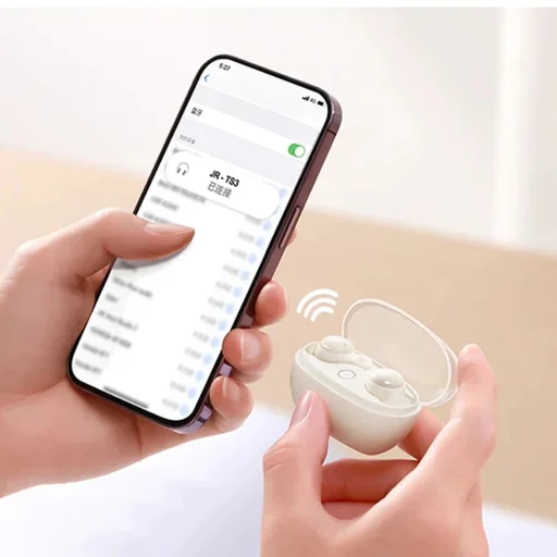 Joyroom JR-TS3 vezeték nélküli fülhallgató alváshoz - fehér - 13