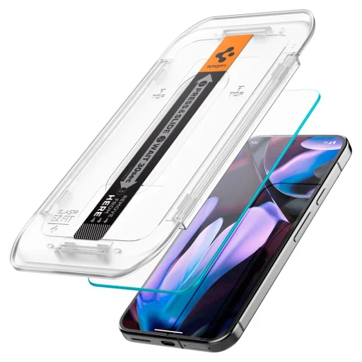 Spigen Glas.tr "ez Fit" Edzett üveg 2-pack Google Pixel 9 Pro Xl átlátszó üvegfólia - 4