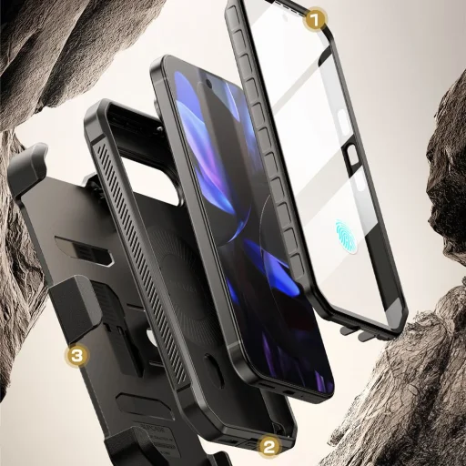  Google Pixel 9 / 9 Pro fekete SUPCASE UB Pro Mag MagSafe tok - 4