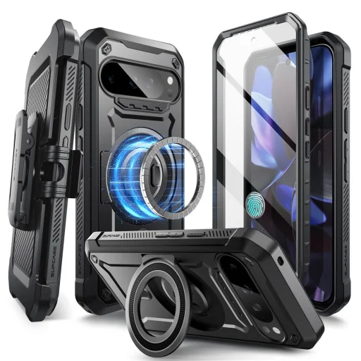  Google Pixel 9 Pro Xl Fekete Supcase Ub Pro Mag Magsafe tok - 1