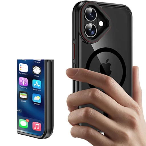 Tech-protect Maghibrid Magsafe Iphone 16 Fekete/piros Tok - 2