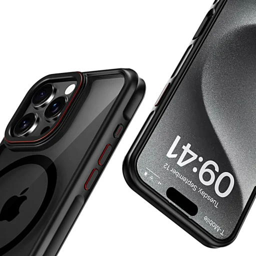 Tech-protect Maghybrid Magsafe Iphone 16 Pro Tok Fekete/piros - 2