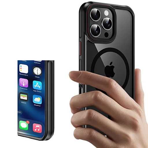 Tech-protect Maghybrid Magsafe Iphone 16 Pro Tok Fekete/piros - 4