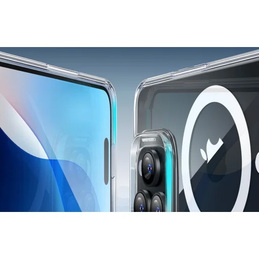  iPhone 16 Pro Átlátszó ESR Classic Hybrid HaloLock MagSafe & Edzett Üveg tok - 9