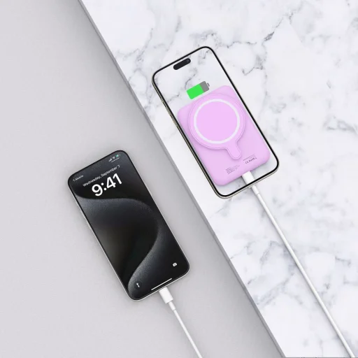 Tech-protect Pb10 Lifemag Magsafe Power Bank 5000mah Lila - 6