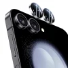 Benks edzett üveg Glass Warrior kameralencse védő Samsung Galaxy Flip 6-hoz (2 darab lencsevédő) fekete üvegfólia thumbnail