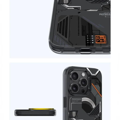  iPhone 16 Plus Fekete Benks Magnetic Mecha Series tok - 4