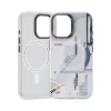  iPhone 16 Plus fehér Benks Magnetic Mecha Series tok thumbnail