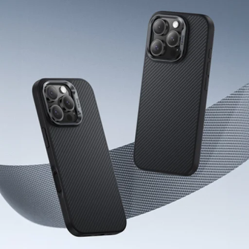  iPhone 16 Pro Max fekete Benks Magnetic Armor Pro Kevlar tok Metal Frame 600D - 5