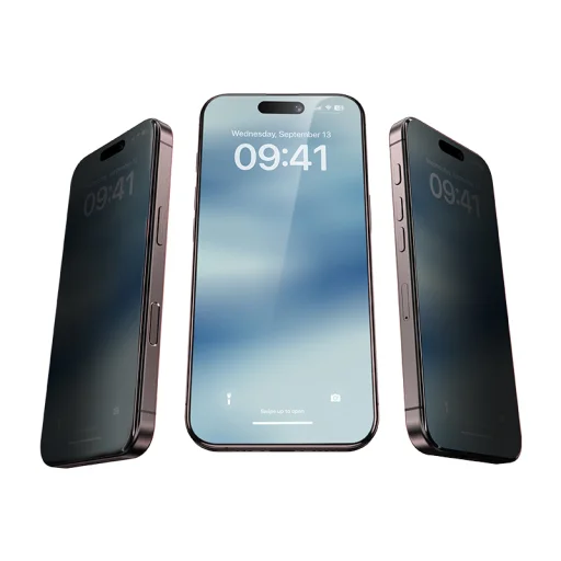  iPhone 17 Pro Max fekete Benks Edzett üveg Air Shield Privacy (TF70) - 10 darab üvegfólia - 2