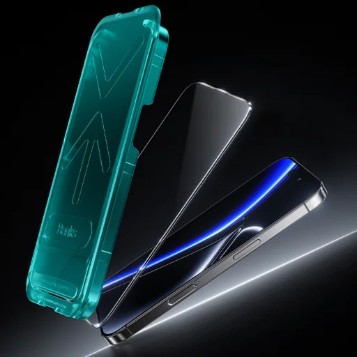 Benks Edzett üveg Glass Warrior Zafírbevonat iPhone 16/15/14 Pro fekete üvegfólia - 8