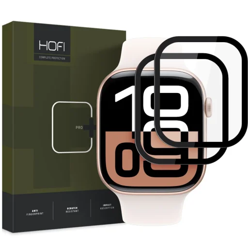 HOFI HYBRID PRO+ HYBRID ÜVEG 2-PACK APPLE WATCH 10/11 (42 MM) FEKETE üvegfólia - 1