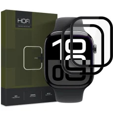  APPLE WATCH 10/11 (46 MM) FEKETE HOFI HYBRID PRO+ 2db ÜVEGFÓLIA