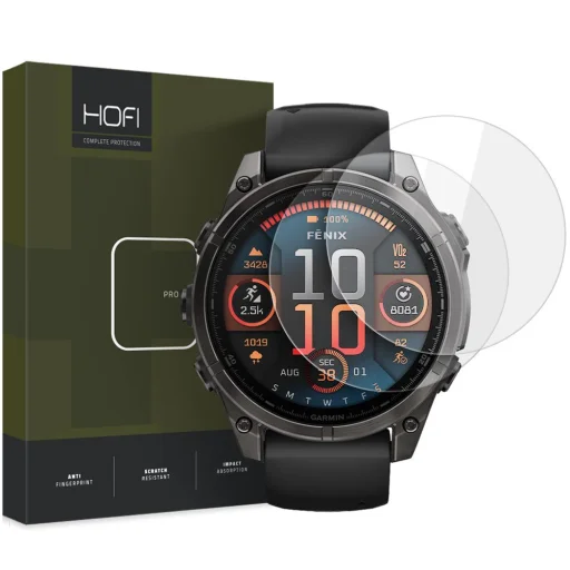 HOFI GLASS PRO+ 2-PACK GARMIN FENIX 8 (47 MM) CLEAR üvegfólia - 1
