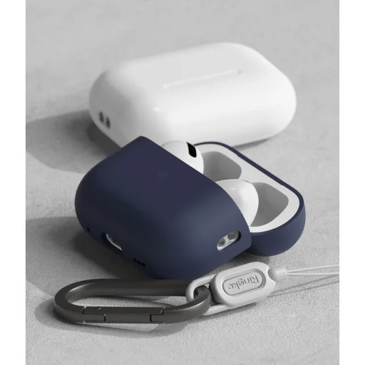 Ringke Szilikon Apple Airpods Pro 1 / 2 éjféli Kék Tok - 13