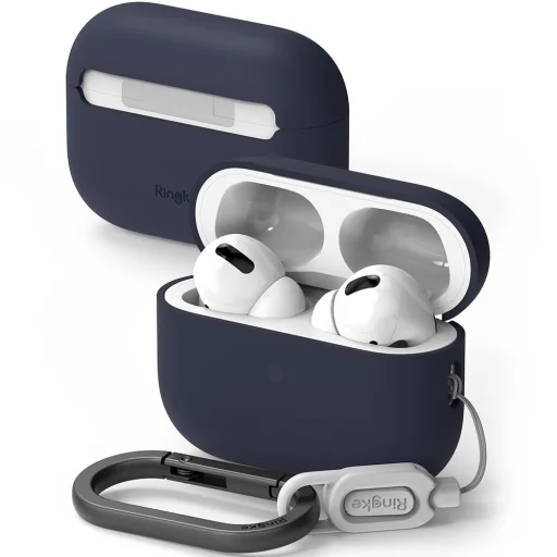 Ringke Szilikon Apple Airpods Pro 1 / 2 éjféli Kék Tok - 1