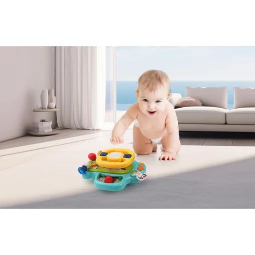 Interaktív kormánykerék gyerekeknek (kék) Huanger HE0541 - 4