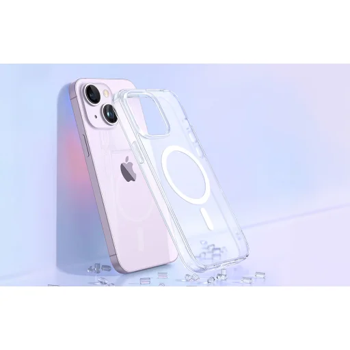 McDodo mágneses tok iPhone 15 Pro (átlátszó) tok - 5