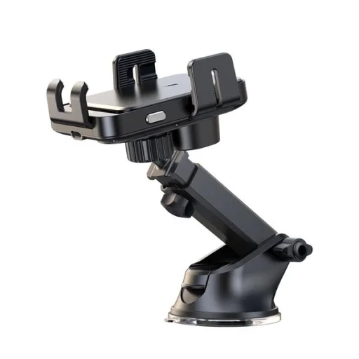 Joyroom JR-ZS219 autós telefontartó készlet Qi vezeték nélküli töltővel (fekete) tapadókorongos, műszerfelra - 2