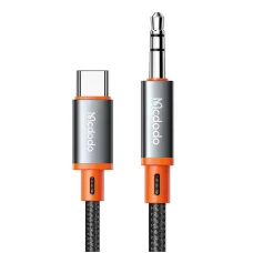 Mcdodo CA-0820 USB-C - 3.5mm AUX mini jack kábel, 1.2m (fekete)