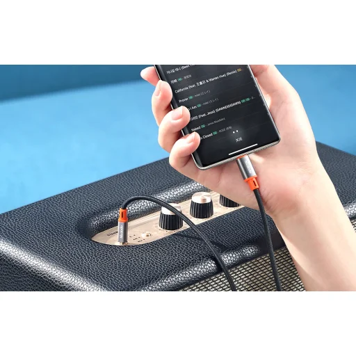 Mcdodo CA-0820 USB-C - 3.5mm AUX mini jack kábel, 1.2m (fekete) - 7